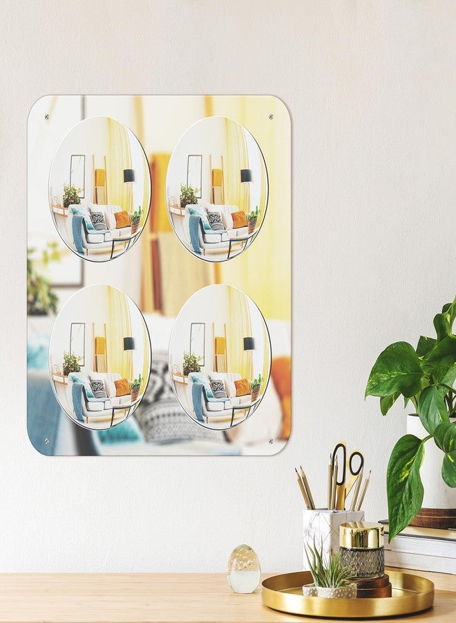 Yookeer 4 Bubbles Sensory Wall Mirror Funny Acrylic Mirror 20'' for Living Room Bedroom Home Decor Birthday - Image 4